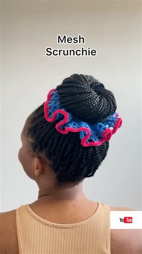 Thoroughly enjoyed crocheting this Mesh scrunchie. The full tutorial is up on the channel.