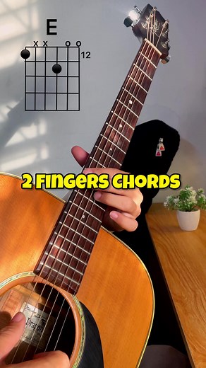 Two Finger Guitar Chords for Easy Songs