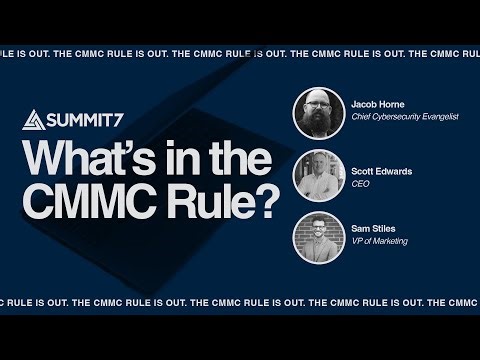 What's in the CMMC Rule?