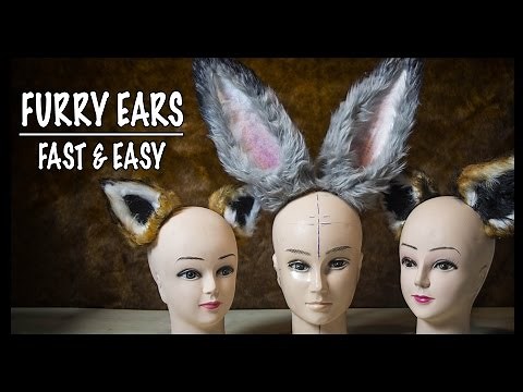Furry ears - fast & easy! ► Costume Tutorial
