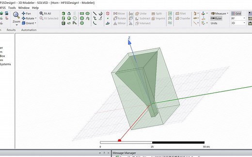 【HFSS仿真】21 喇叭天线设计（建模）
