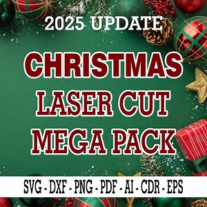 Christmas Laser Cut Mega Bundle, 2D & 3D Designs, Christmas Cutting Machine Files - Etsy