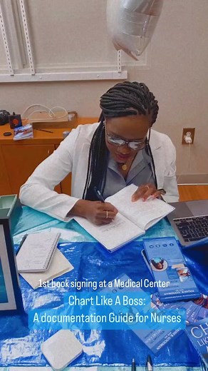 Chart Like A Boss: A documentation Guide for Nurses. This easy to read guide consist of ✅charting Dos and Donts ✅detailed Review of Systems ✅> 900 medical abbreviations ✅nursing note examples & templates ✅medical illustrations and much more! Link in Bio✨ • • • #newnurse #nursingschool #nursingstudent #careplans #chartlikeaboss #pastudent #medicalstudent #documentationtips #chartingtips #nursetips #booksign #booksigningevent #nurseauthors