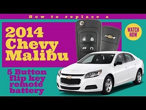 How to change a 2014 Chevy Malibu 5 button flip key remote battery
