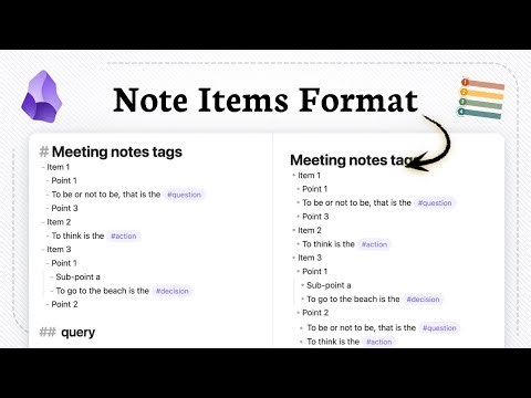 How to add bullet points in Obsidian (Content Order)