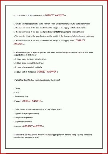 Nccco Mobile Crane Actual Exam 100 Questions And Correct Det video
