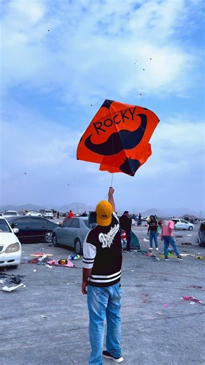 Global Kite Festival: Orange Kite ‘Rocky’ Takes the Sky!