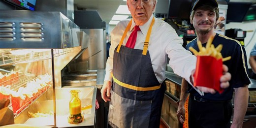 Trump jammed together McDonald's sandwiches to create 'hideous Franken-burger': RNC chair