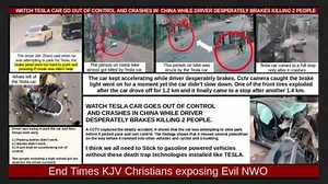 TESLA CAR GOES OUT OF CONTROL AND CRASHES IN CHINA KILLING 2 PEOPLE