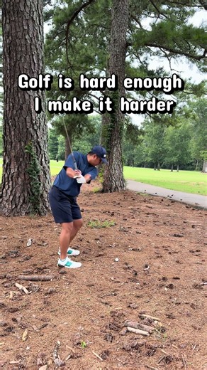 That’s one way to play that shot #fypシ #golf #golfswing #viral #comedy