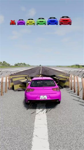 Big & Small Cars vs Mesh Tarp - BeamNG.drive