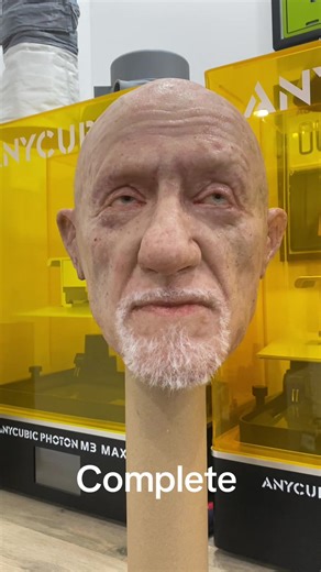 Mike Silicone Mask Breaking Bad Better Call Saul COMPLETE #breakingbad #bettercallsaul #fyp #siliconemask #3dprint