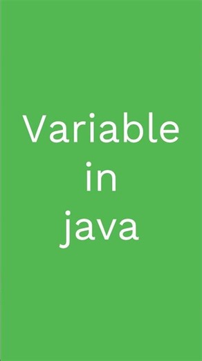 Variable in java || What is variable in java?? #shorts