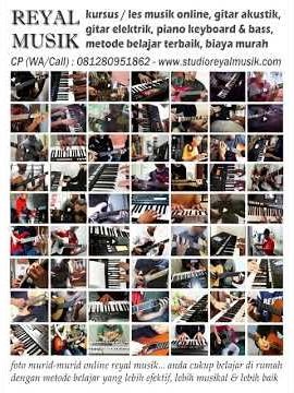 KURSUS LES MUSIK ONLINE BELAJAR GITAR PIANO KEYBOARD & BASS (TANPA DATANG) TERBAIK #lesmusikonline