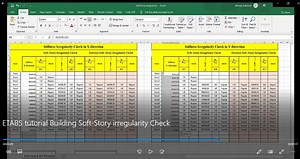 ETABS Tutorial Building Soft-Story Irregularity Check