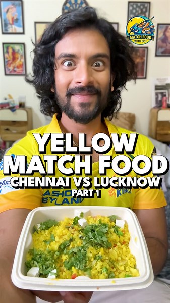 Eating Only Yellow Food As CSK Bowl Vs LSG!! 💛🏏