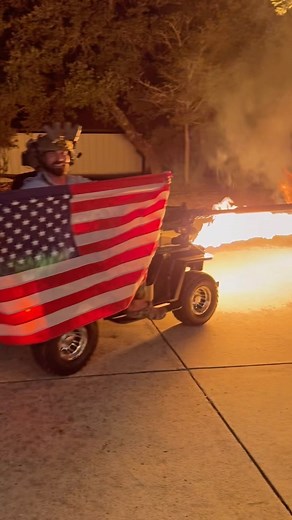 Mat Best on Instagram: "Life’s been crazy, so why not build a mini assault jeep with a flame thrower @mason_mainz"