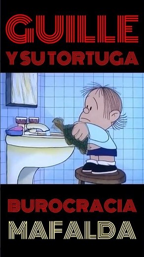 MAFALDA❤️ Guille and his turtle Burocracia #mafalda