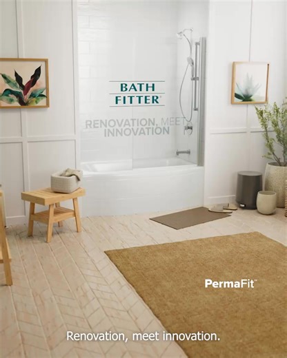 Transform your bathroom today! ✅ Bath Fitter’s PermaFit system gives you a custom-built tub or shower, laser measured to fit perfectly over your existing one. 🛁 Installed in just a day with no demo and no mess. Our seamless, watertight walls are designed to last a lifetime.👉 Book your free design consultation today. | Bath Fitter