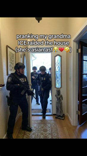 Grandma's Reaction to ICE Raid Prank