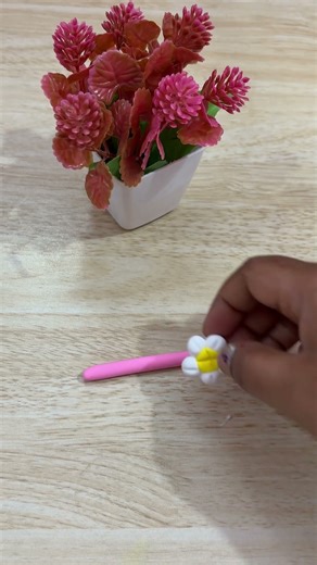 🌸 Cute Flower Ring with Clay | Easy Clay Craft #ringringringasong #clay #diy