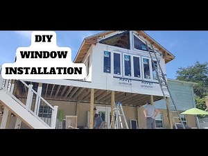 DIY Trapezoid windows installation on level 2 floor