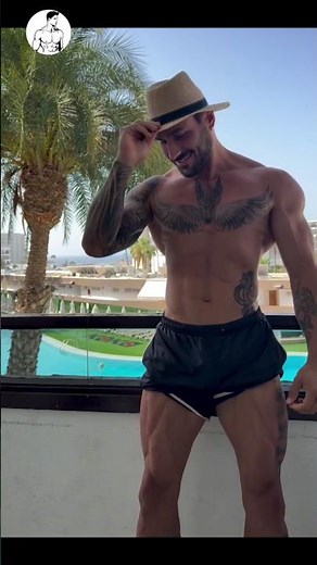 Cowboy Physique — Nicolo Tissinari’s Tattooed Power 💪🤠 #youtubeshorts #shorts