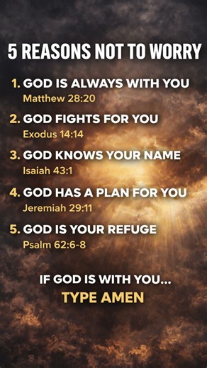 5 Reasons You Should NOT Worry God Is With You | Powerful Bible Verses