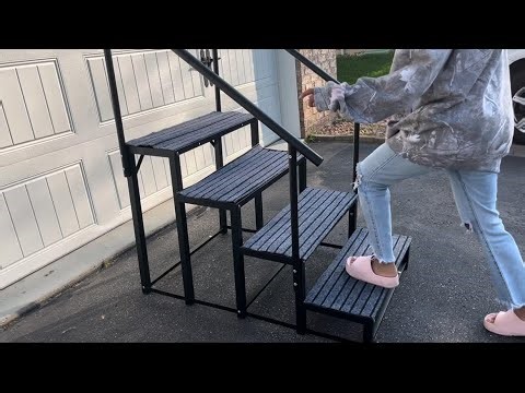 Game Changing RV Steps with Dual Handrails Review LX
