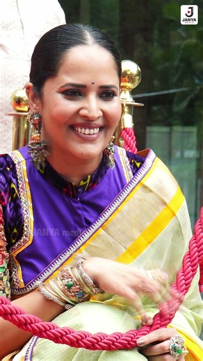 Anasuya at maangalya shopping mall opening ceremony 😍🥰 #anasuya #janyamedia