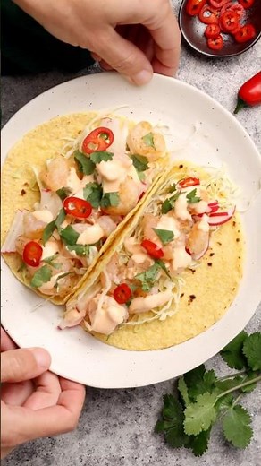 Restaurant-Quality Shrimp Tacos in 10 Seconds