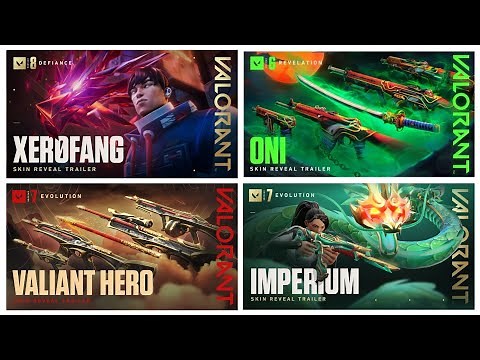 ALL VALORANT SKIN BUNDLE TRAILERS (Episode 1-8) UPDATED