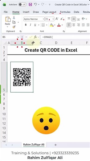 Awesome Trick | Create QR CODE in Microsoft Excel & Microsoft Word #shorts