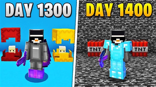 I Survived 1,400 Days in Hardcore Minecraft Adventure
