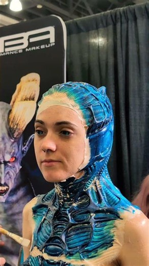 Alien girl makeup