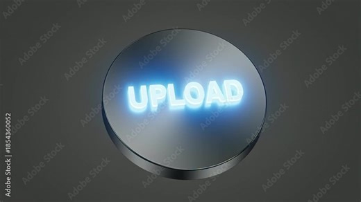 Interactive Button Press and Activation for Upload Functionality Demonstration