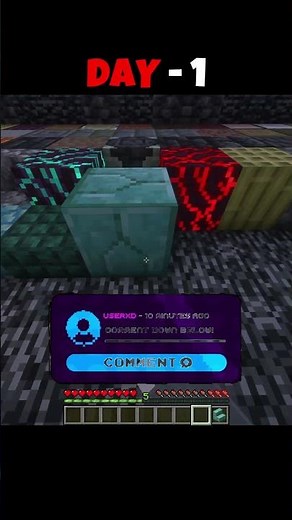 Minecraft DAY - 1 Of Placing ONE BLOCK For Each New Follower😳 Comment Your Block