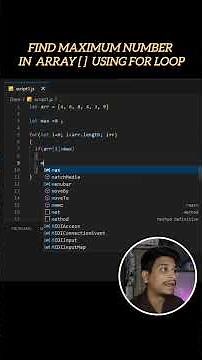 Find Max Value in Array using For Loop | JavaScript Trick #codeshuru #javascript #programming