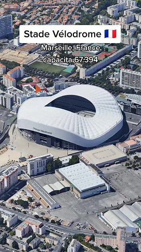 The Stade Vélodrome, known as the Orange Vélodrome for sponsorship reasons, is a multi-purpose stadium in Marseille, France. It is home to the Olympique de Marseille. It is the largest club football ground in France, with a capacity of 67,394 spectators. #stadevelodrome #estadio #football #olympiquedemarseille #stadium #soccer