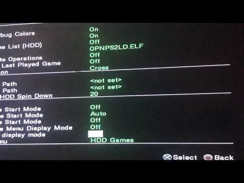 Ps2 opl setting