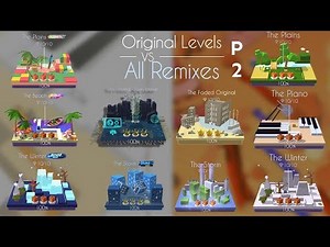Dancing Line All Original Levels Vs Remixes (Part 2) Faded(Alan Walker), Storm, plains etc.
