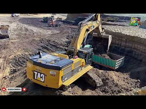 Massive Mining Operation – CAT 390D Excavator Loading Mercedes & MAN Trucks at Interkat Mine Site