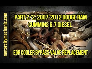 Part 2/2: 2007-2012 Dodge Ram Cummins 6.7 EGR cooler bypass valve replacement