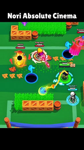 Nori Absolute Cinema Brawl Stars gameplay — Nulls Brawl Nori build