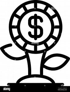 Profit monetization icon. Outline profit monetization vector icon for web design isolated on white background Stock Vector Image & Art - Alamy