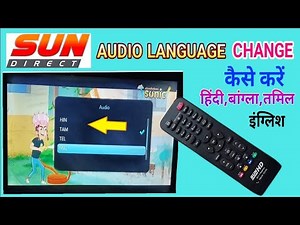 How to change channel language in Sun Direct || Sun Direct Audio Language Change || sundirect