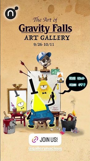 The Art of Gravity Falls art show!