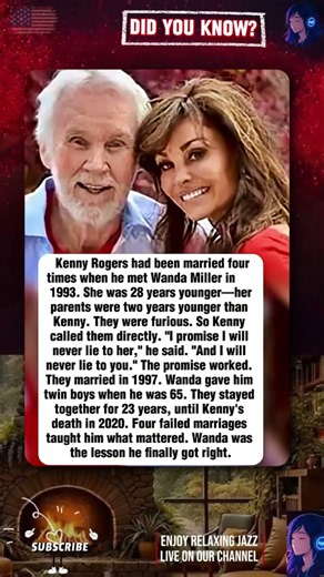 Kenny Rogers' Last Wife Gave Him Twin Boys at 65.