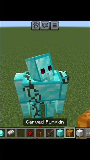 diamond golem in Minecraft bedrock edition#minecraft #gaming