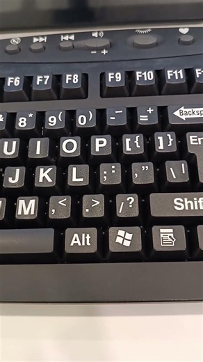 big letters computer keyboard